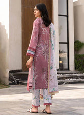 Alzohaib Luxury Printed Lawn 3 Piece Unstitched Suit AZ25LLP D-09
